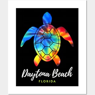 Daytona Beach Florida Sea Turtle Conservation Tie Dye Posters and Art